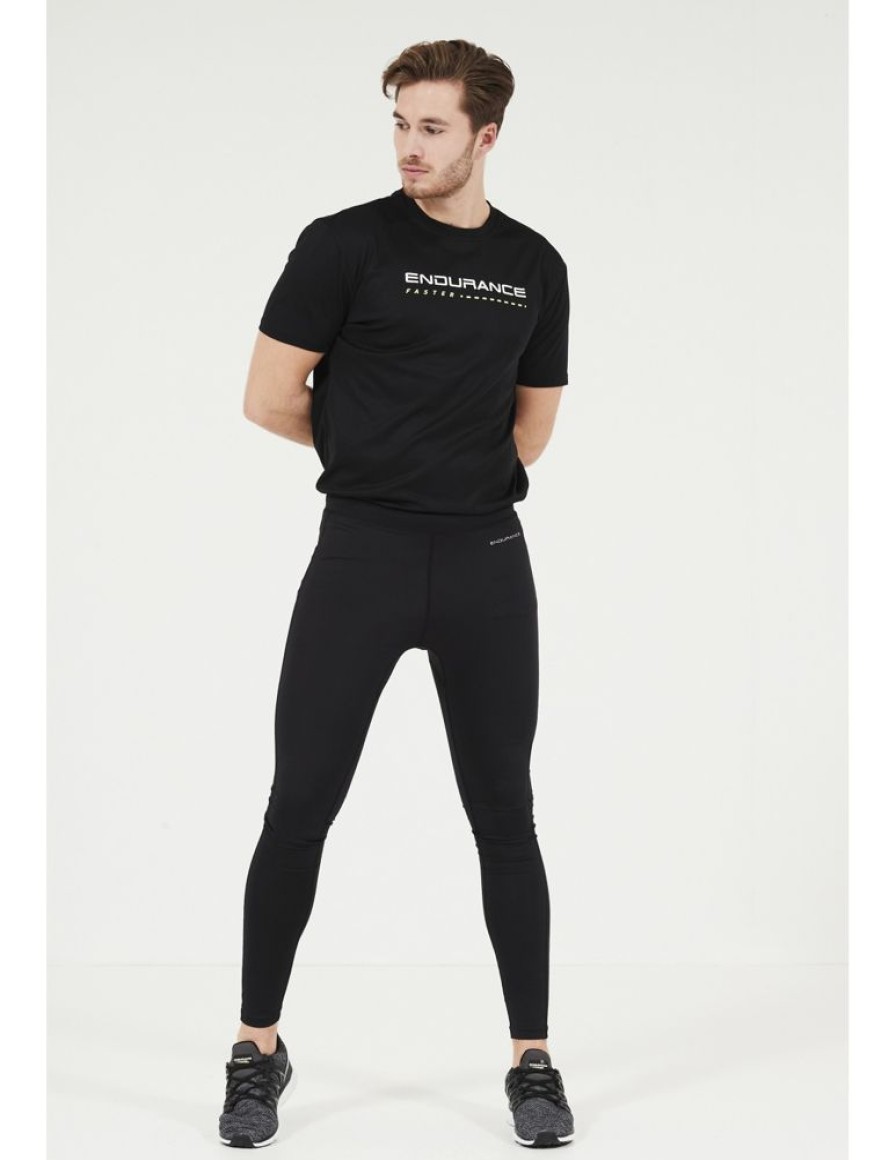 Mezczyzni Endurance Spodnie Treningowe | Legginsy Do Biegania Meskie Endurance Zane Long