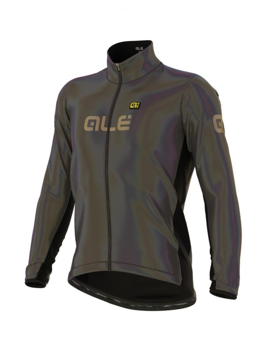 Mezczyzni Alé Cycling Kurtki Rowerowe | Kurtka Rowerowa Meska Ale Cycling Klimatik Guscio Iridescent Reflective