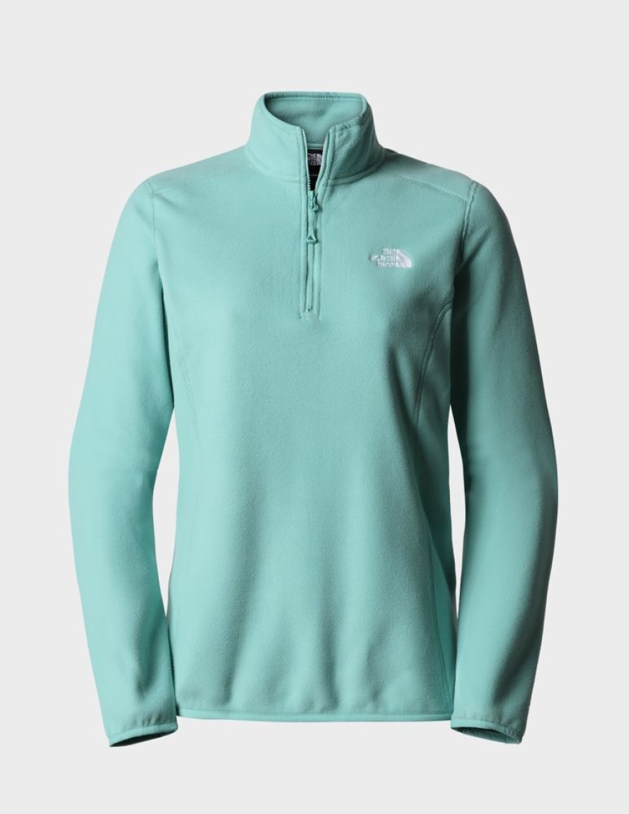 Kobiety The North Face Bluzy Trekkingowe | Polar Damski The North Face Glacier 100 1/4 Zip