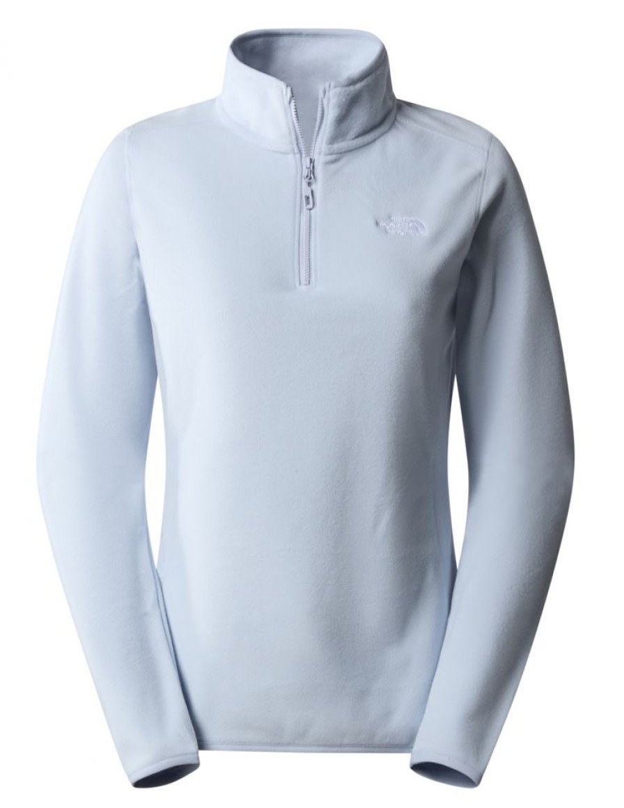 Kobiety The North Face Bluzy Trekkingowe | Polar Damski The North Face Glacier 100 1/4 Zip