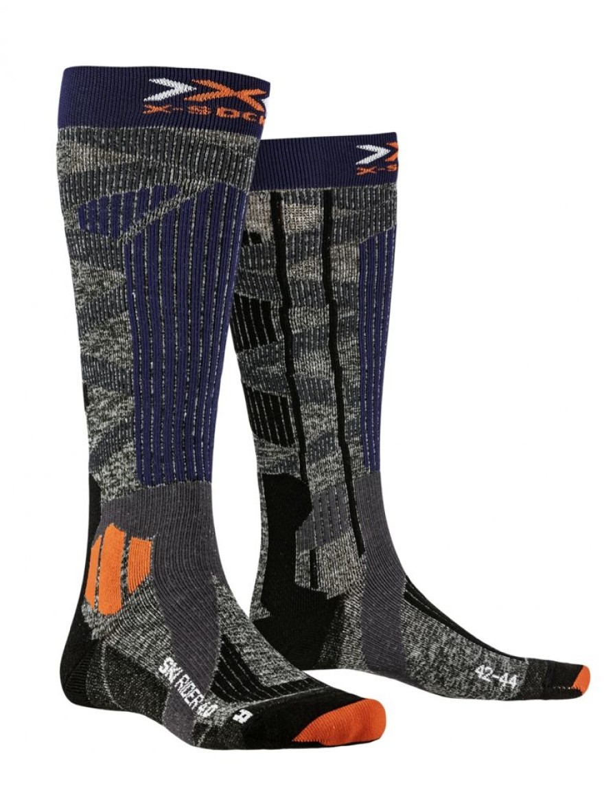 Mezczyzni X-Socks Akcesoria Narciarskie | Skarpetki Narciarskie Meskie X-Socks Ski Rider 4.0