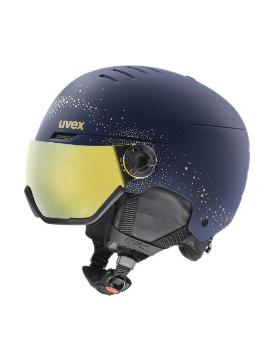 Kobiety Uvex Akcesoria Narciarskie | Kask Narciarski Damski Uvex Wanted Visor We