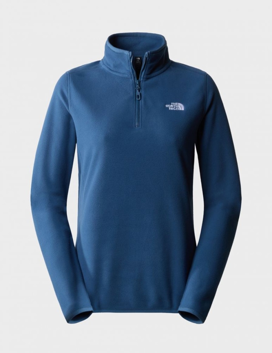 Kobiety The North Face Bluzy Trekkingowe | Polar Damski The North Face Glacier 100 1/4 Zip