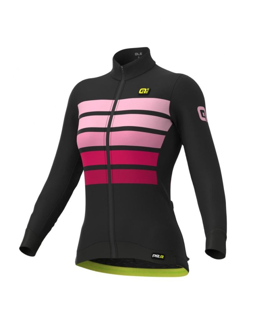 Kobiety Alé Cycling Bluzy Rowerowe | Bluza Rowerowa Damska Ale Cycling Pr-R Sombra Wool Thermo