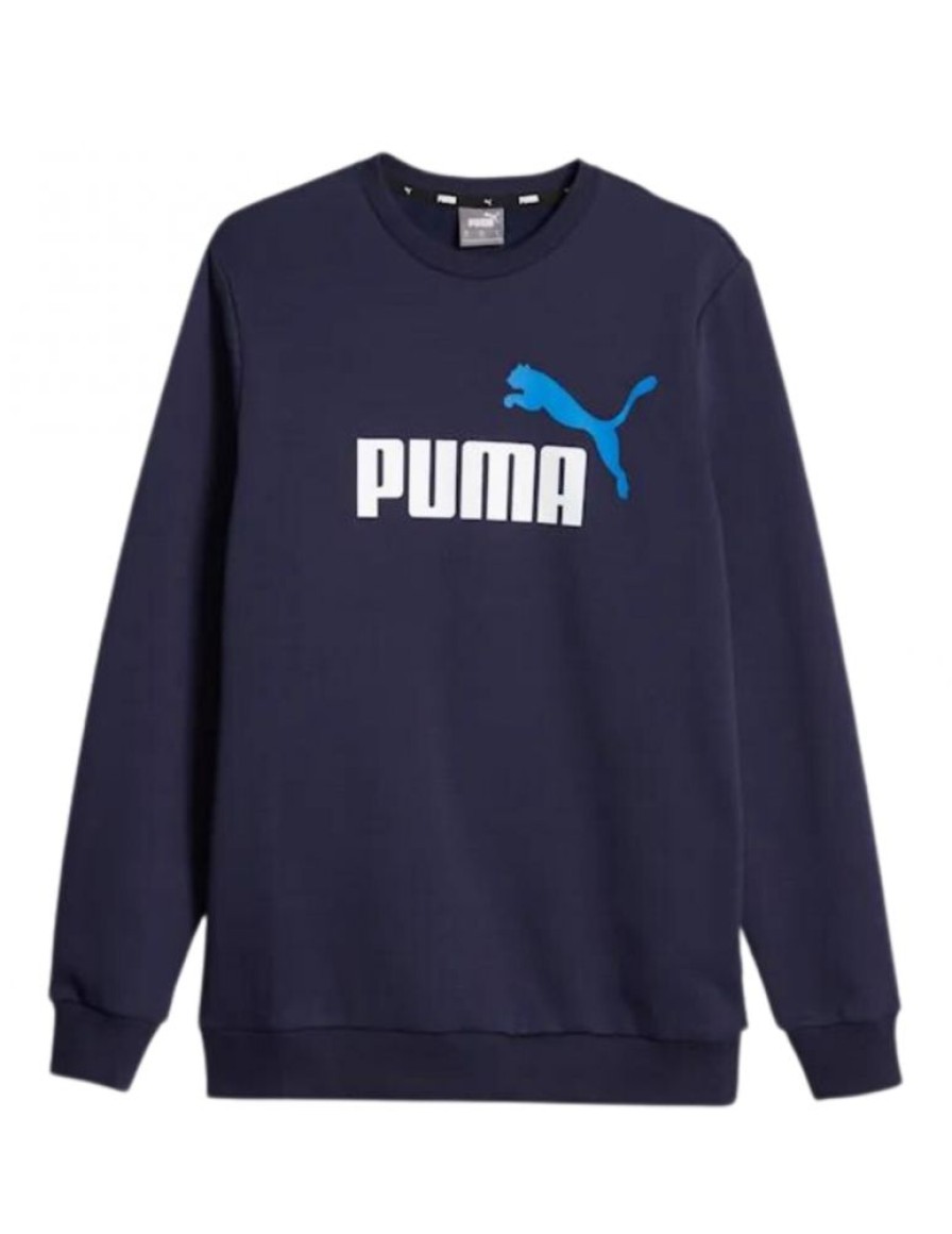 Mezczyzni Puma Bluzy Do Biegania | Bluza Meska Puma Essentials+ Two-Tone Big Logo