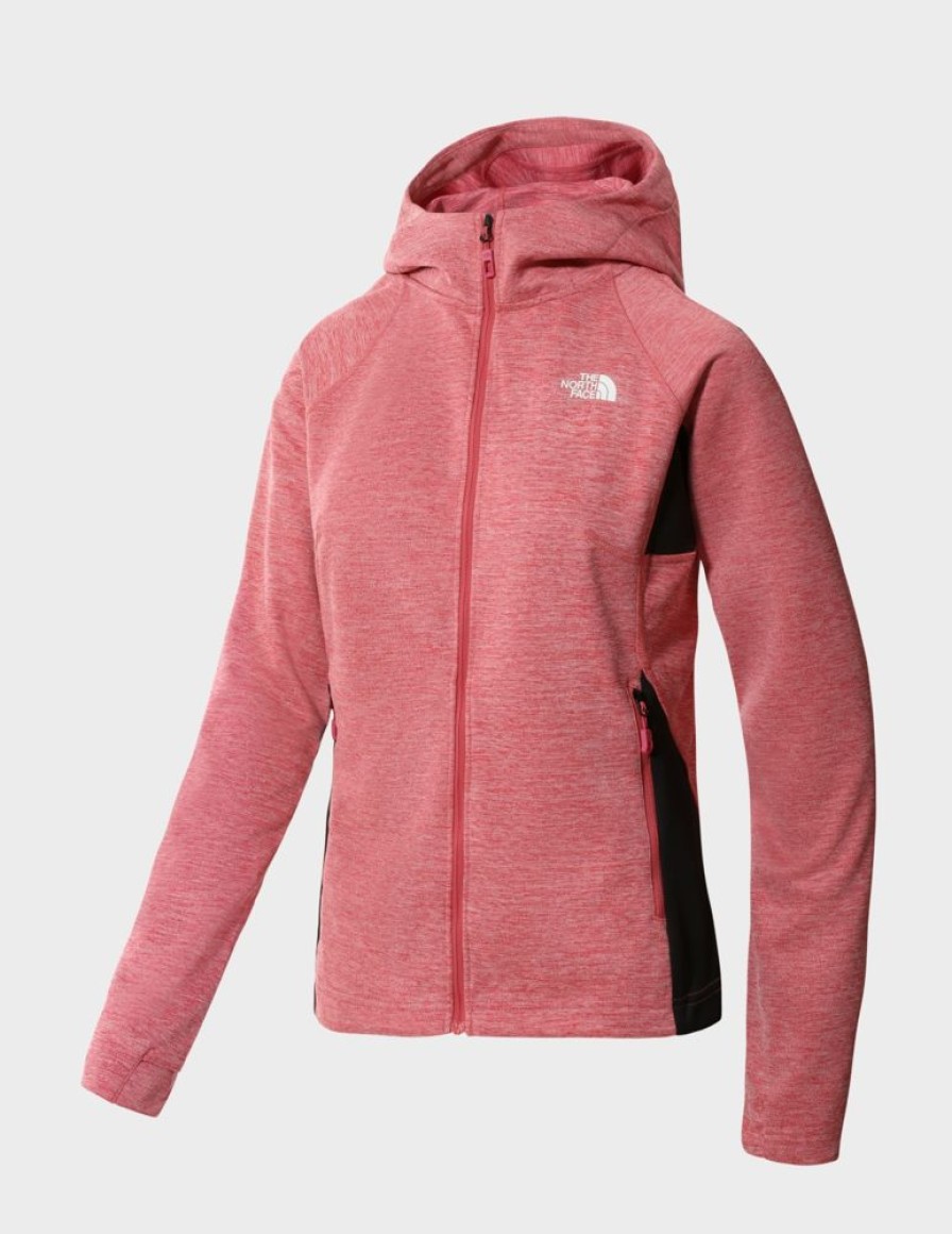 Kobiety The North Face Bluzy Do Biegania | Bluza Damska The North Face Ao Midlayer Fz Hoodie