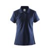 Kobiety Craft Koszulki Casual | Koszulka Damska Craft Polo Shirt Pique Classic Granatowa