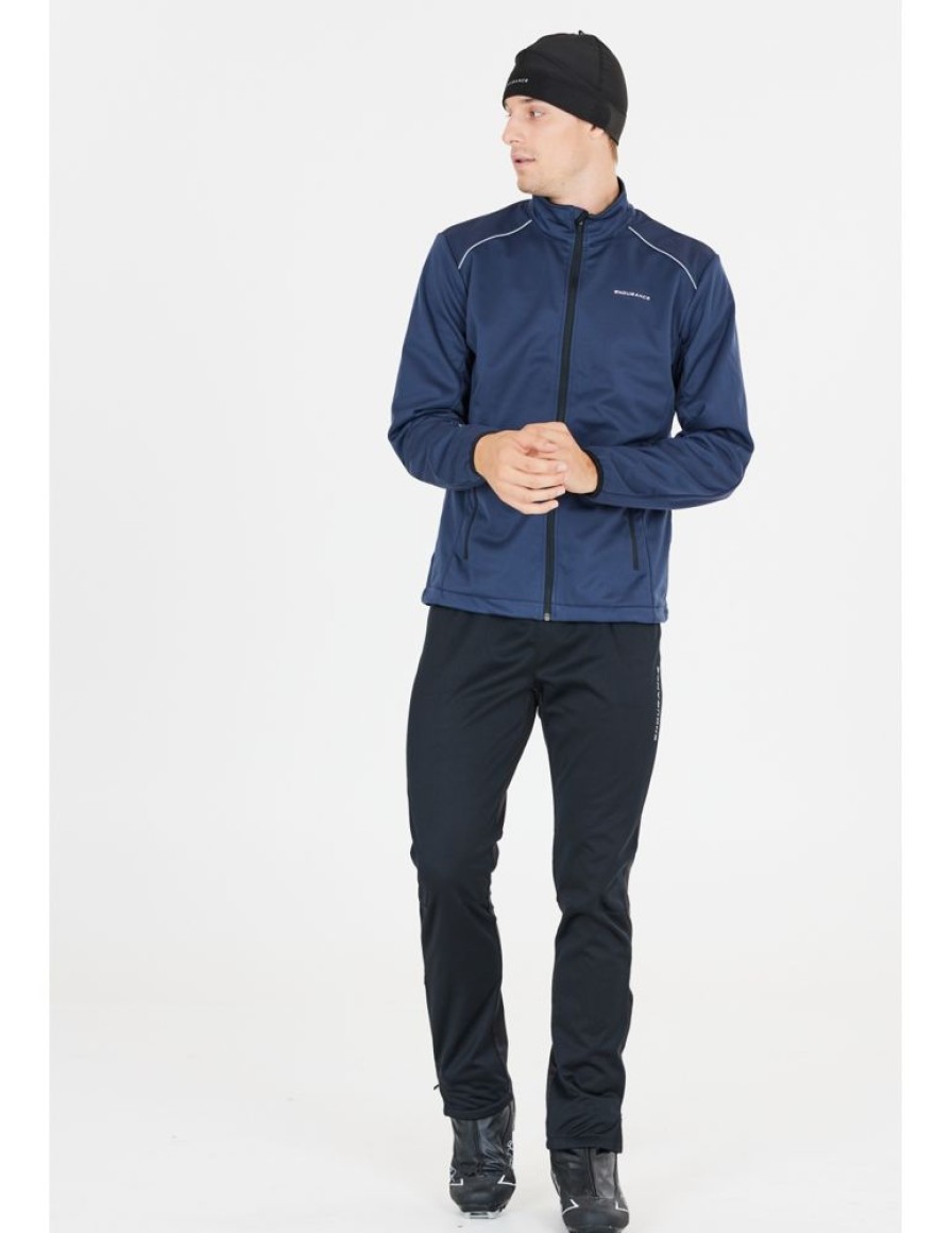 Mezczyzni Endurance Bluzy Narciarskie | Komplet Do Narciarstwa Biegowego Meski Endurance Naval Xcs Softshell