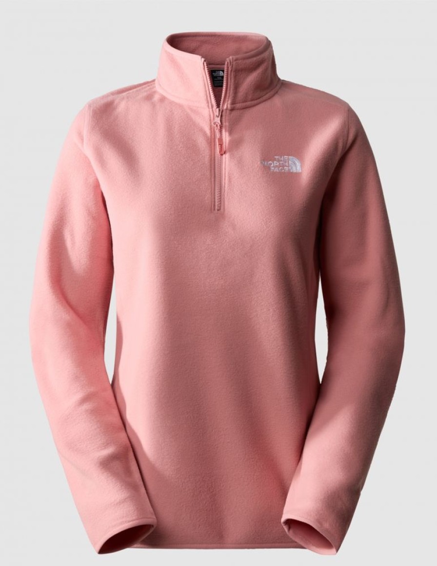 Kobiety The North Face Bluzy Trekkingowe | Polar Damski The North Face Glacier 100 1/4 Zip