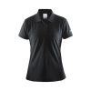 Kobiety Craft Koszulki Casual | Koszulka Damska Craft Polo Shirt Pique Classic Czarna