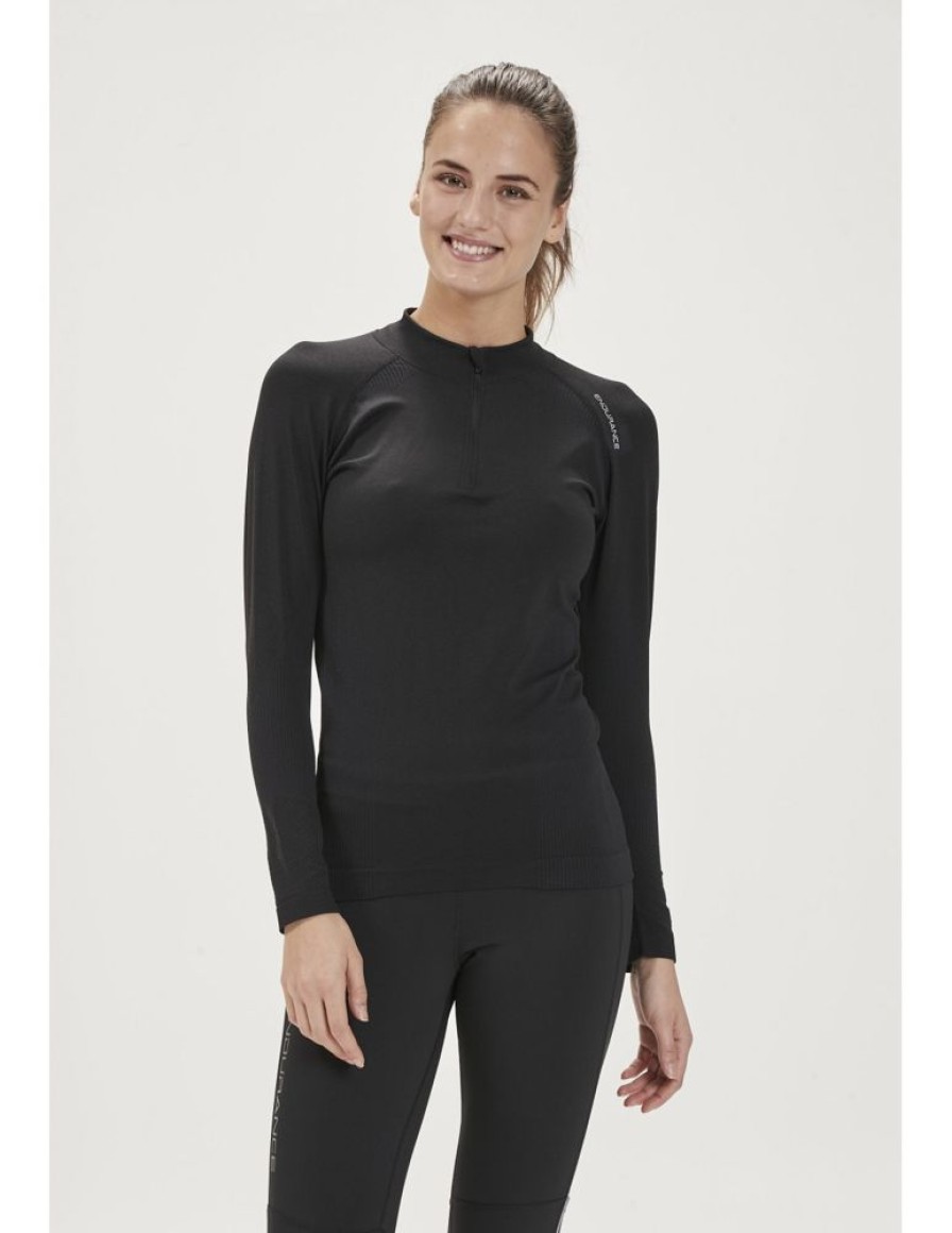 Kobiety Endurance Koszulki Do Biegania | Koszulka Treningowa Damska Endurance Halen Seamless L/S