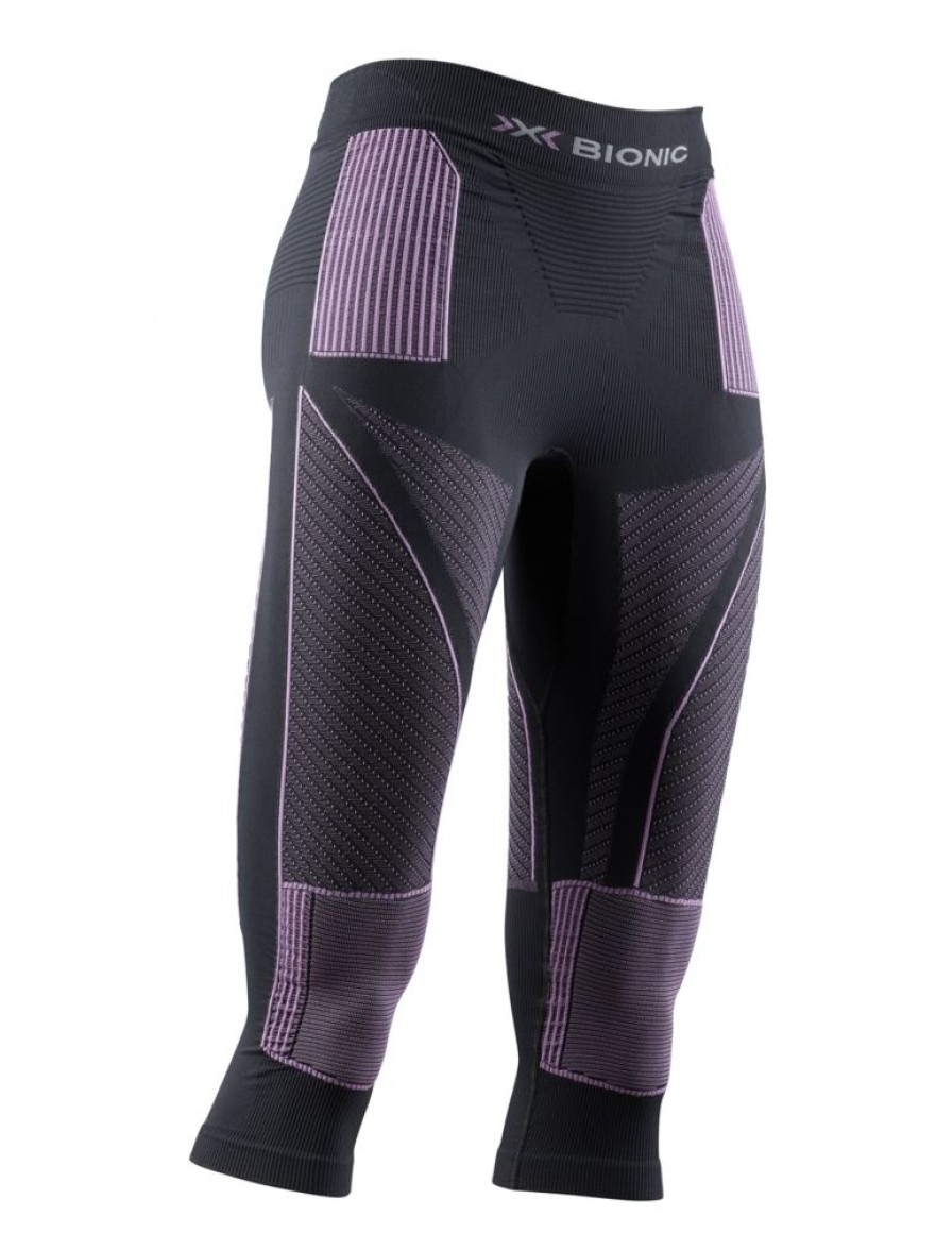 Kobiety X-Bionic Bielizna Termoaktywna Damska | Legginsy Termoaktywne 3/4 Damskie X-Bionic Energy Accumulator 4.0