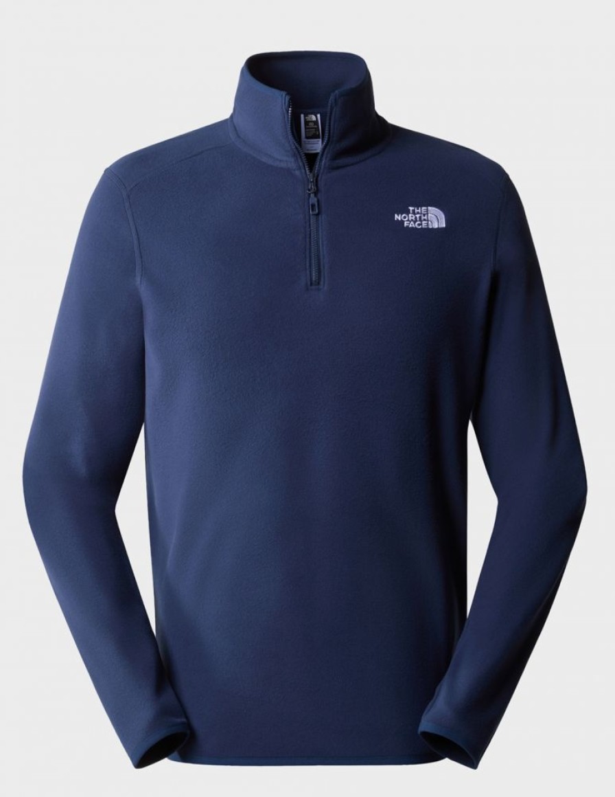 Mezczyzni The North Face Bluzy Trekkingowe | Polar Meski The North Face Glacier 100 1/4 Zip