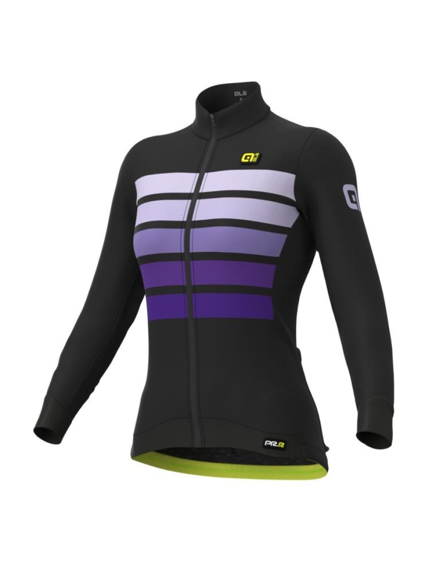 Kobiety Alé Cycling Bluzy Rowerowe | Bluza Rowerowa Damska Ale Cycling Pr-R Sombra Wool Thermo