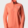 Kobiety The North Face Bluzy Trekkingowe | Polar Damski The North Face Glacier 100 1/4 Zip